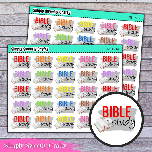 BIBLE STUDY Icon Planner Stickers