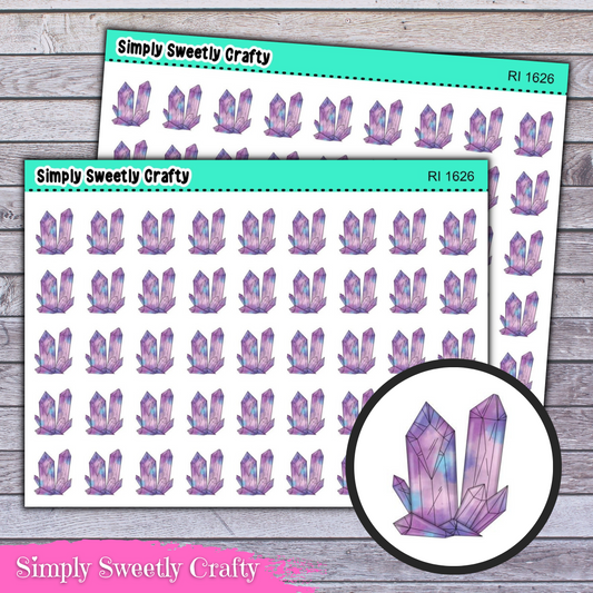 CRYSTALS Icon Planner Stickers