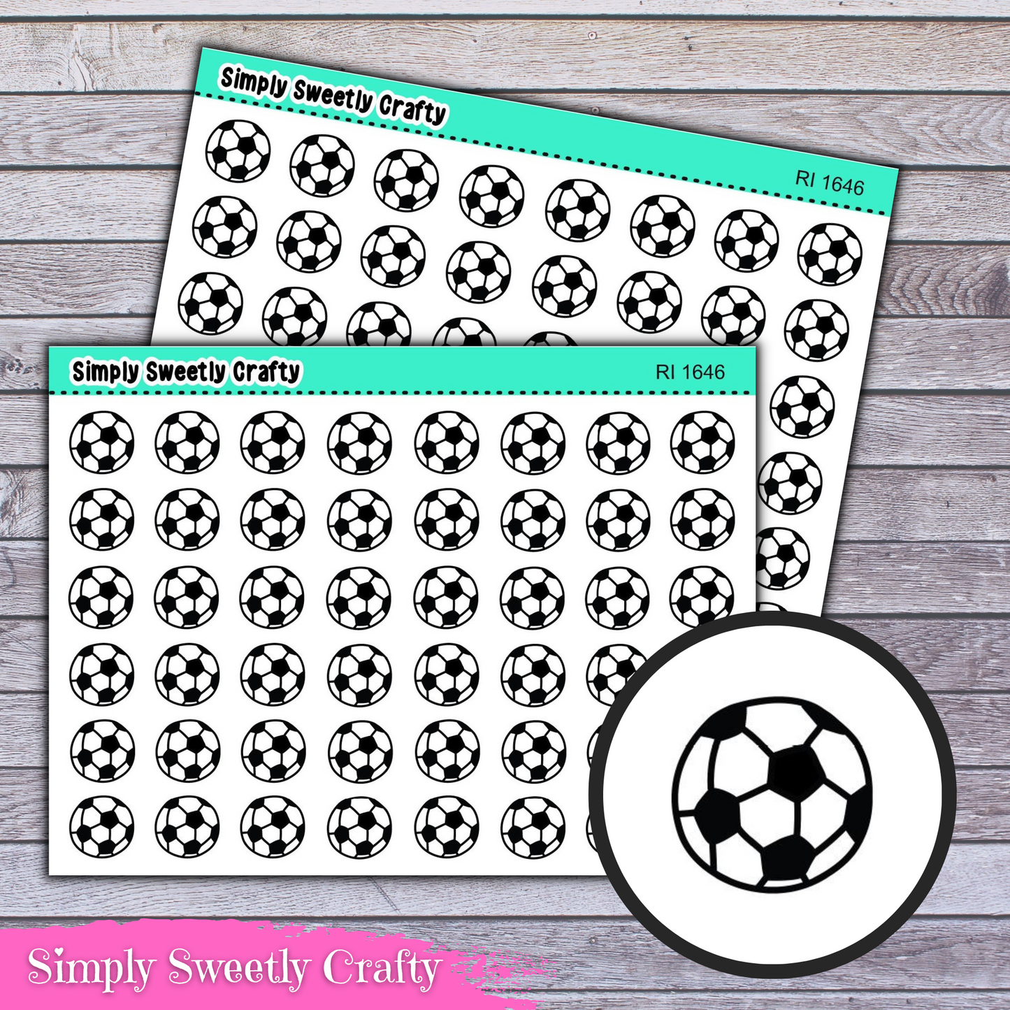 SOCCER Icon Planner Stickers