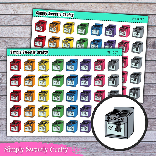 OVEN STOVE Icon Planner Stickers