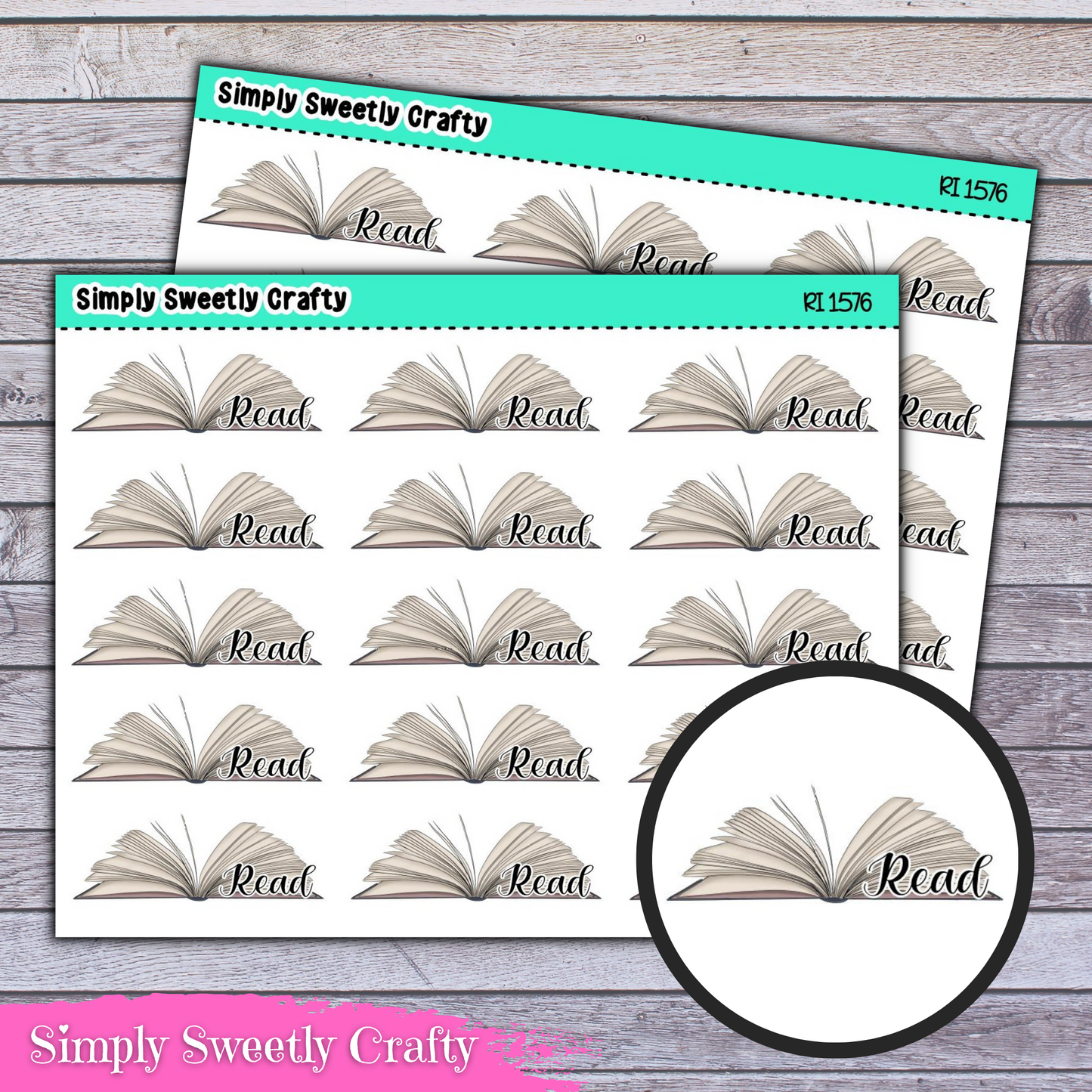 OPEN BOOK Icon Planner Stickers