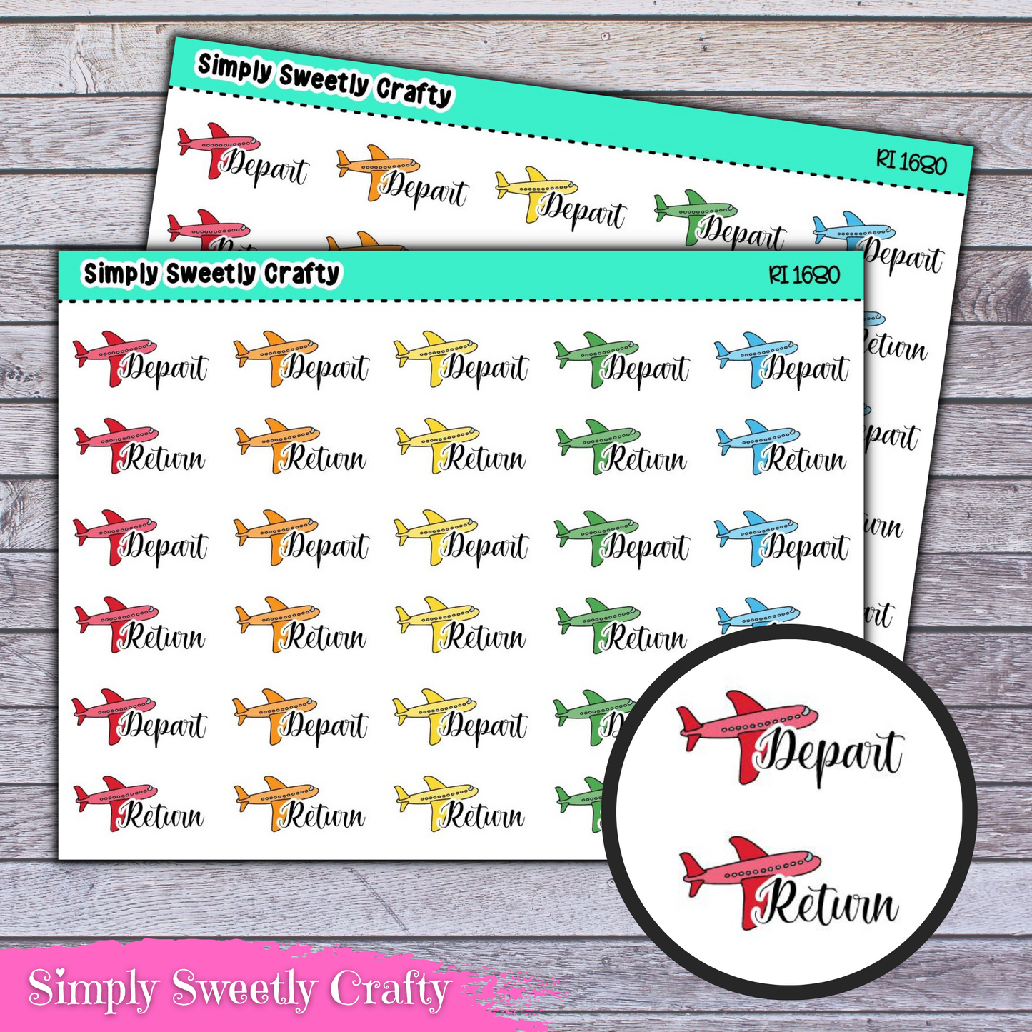 FLIGHT STATUS Icon Planner Stickers