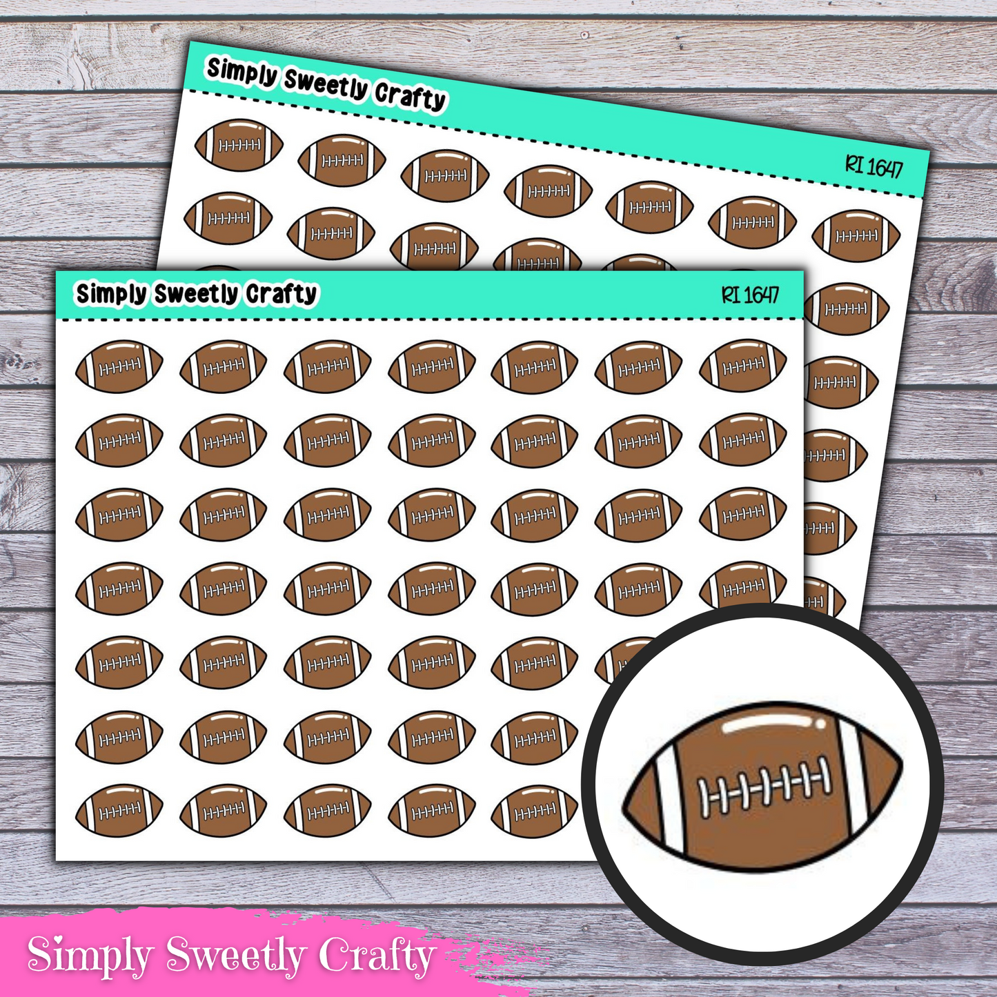 FOOTBALL Icon Planner Stickers