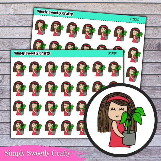 HOUSEPLANT "CAROLINE" Character Planner Stickers